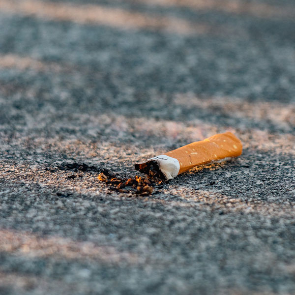 Dejar de fumar - Colilla apagada
